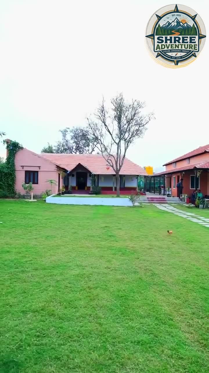 Official Shree Adventure property video reel showcasing adventure activities, rock trekking, and resort grounds